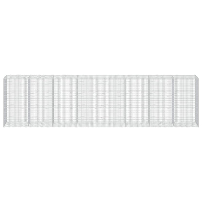 vidaXL Gabion with 5 mm Wire and 5x10 cm Mesh 800x100x200 cm 3