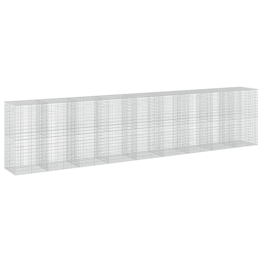 vidaXL Gabion with 5 mm Wire and 5x10 cm Mesh 900x100x200 cm 2