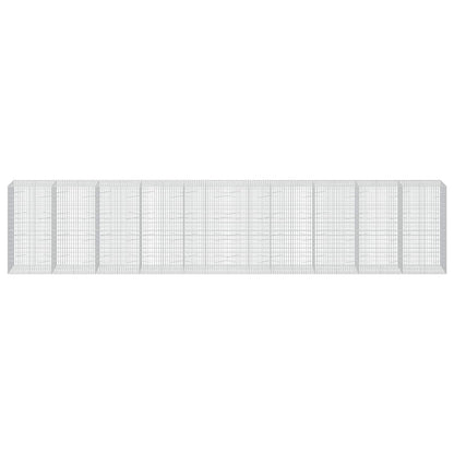 Gabion with 5 mm Wire and 5x10 cm Mesh 50x100x200 cm Height 200 cm Thickness 100 cm 50–1000 cm 1000 cm