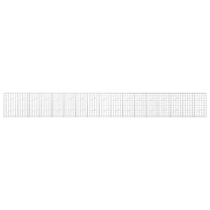 vidaXL Gabion with 5 mm Wire and 10x10 cm Mesh 850x10x100 cm 3