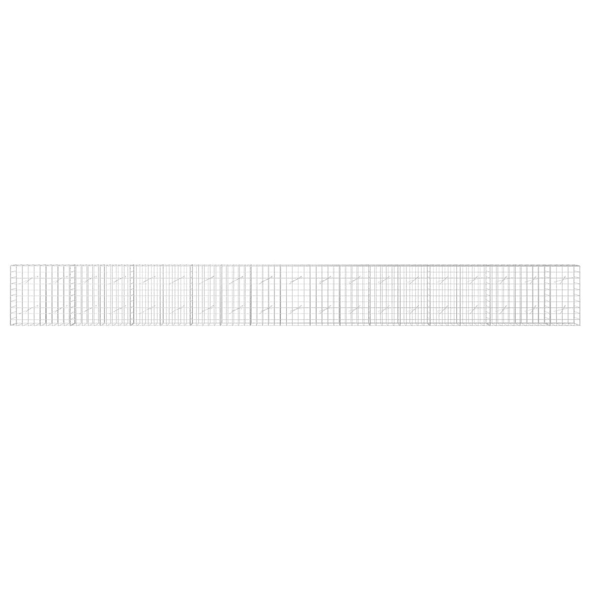 vidaXL Gabion with 5 mm Wire and 10x10 cm Mesh 950x10x100 cm 3