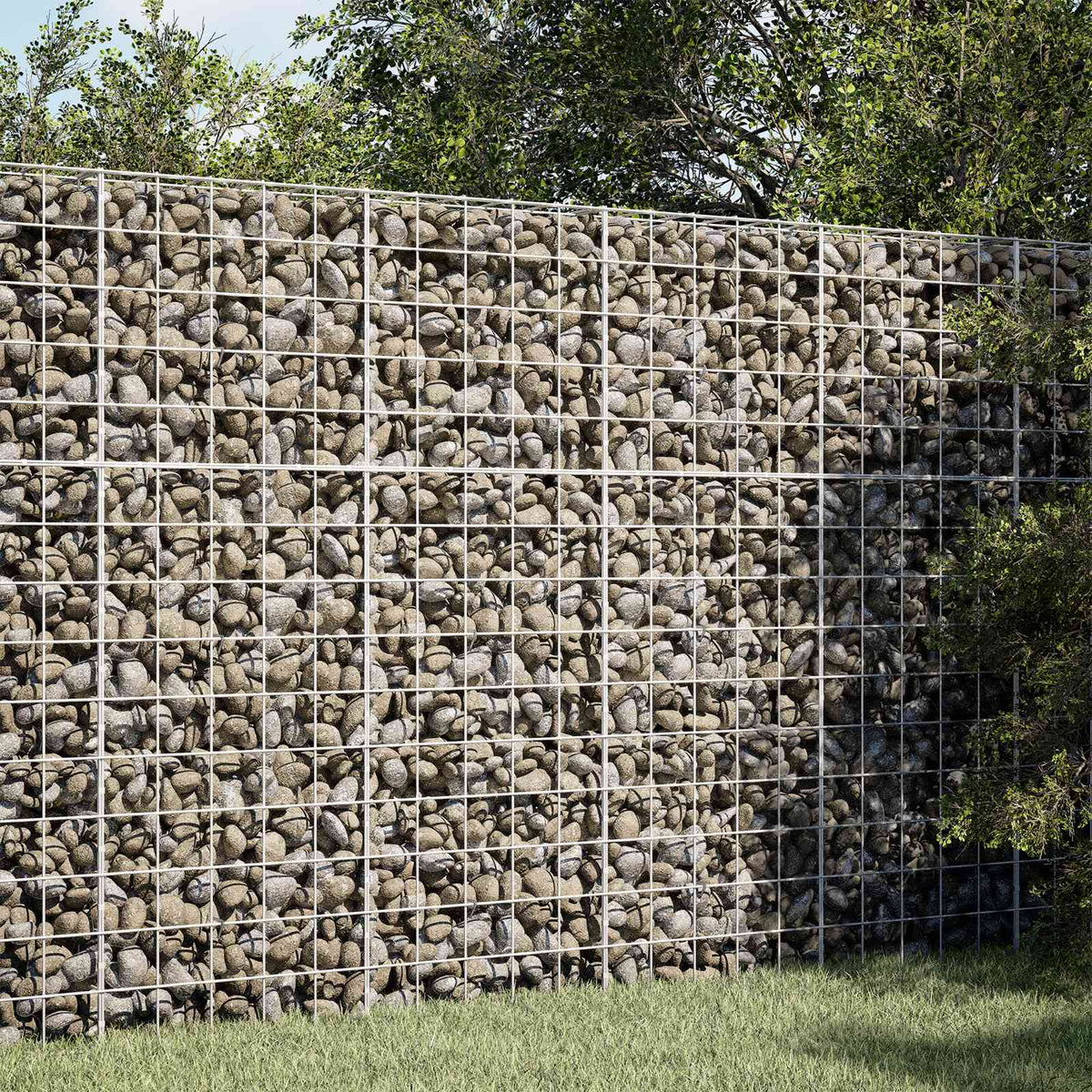 vidaXL Gabion with 5 mm Wire and 10x10 cm Mesh 50x10x150 cm