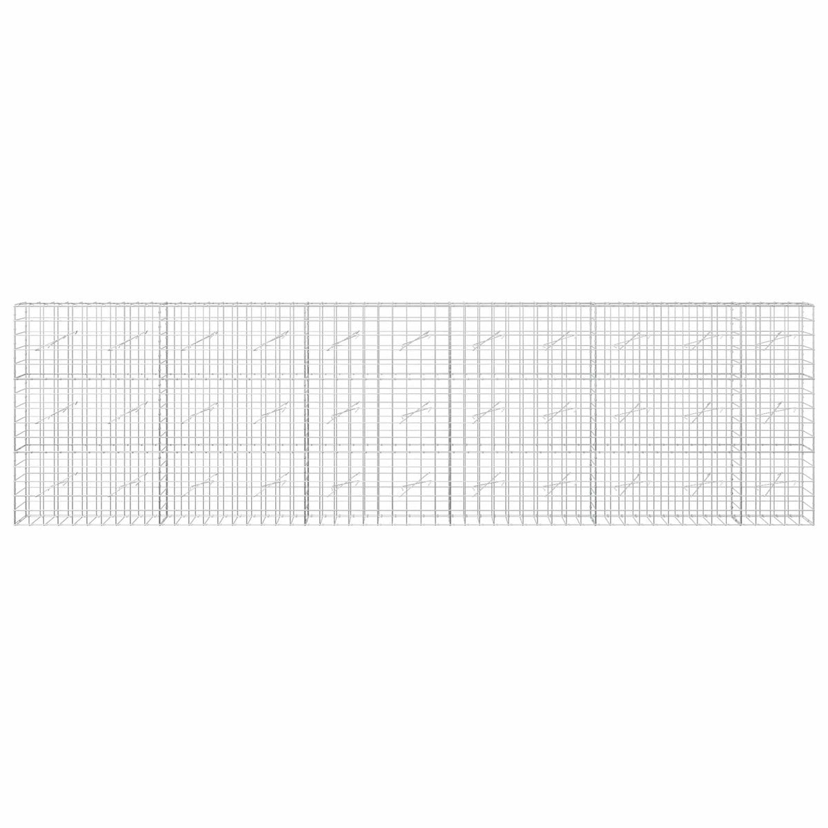 vidaXL Gabion with 5 mm Wire and 10x10 cm Mesh 550x10x150 cm 3