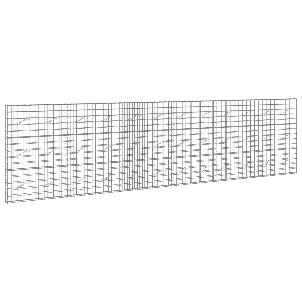 vidaXL Gabion with 5 mm Wire and 10x10 cm Mesh 600x10x150 cm 2