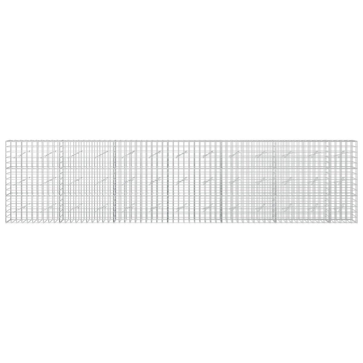 vidaXL Gabion with 5 mm Wire and 10x10 cm Mesh 650x10x150 cm 3