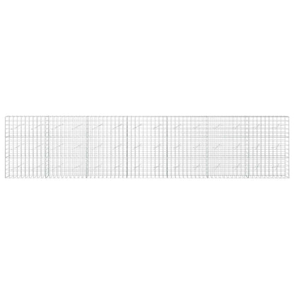 vidaXL Gabion with 5 mm Wire and 10x10 cm Mesh 700x10x150 cm 3