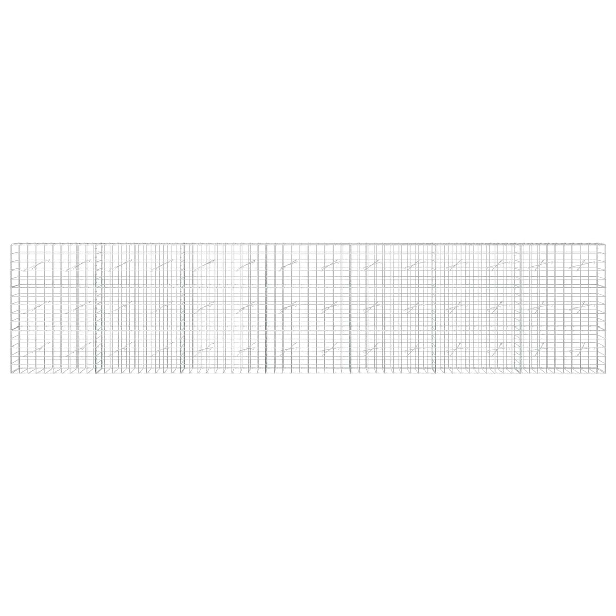 Gabion with 5 mm Wire and 10x10 cm Mesh 50x10x150 cm Height 150 cm Thickness 10 cm 50–1000 cm 700 cm