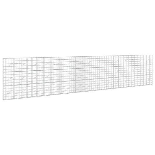 vidaXL Gabion with 5 mm Wire and 10x10 cm Mesh 750x10x150 cm 2