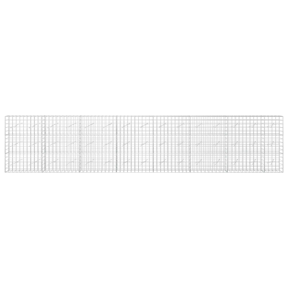 vidaXL Gabion with 5 mm Wire and 10x10 cm Mesh 750x10x150 cm 3