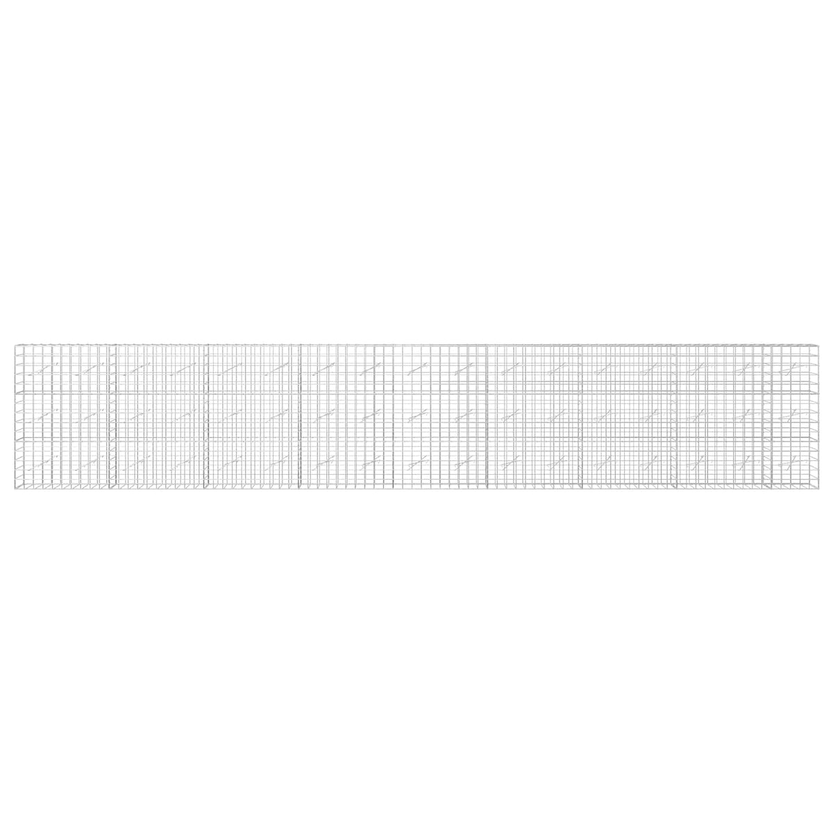 vidaXL Gabion with 5 mm Wire and 10x10 cm Mesh 850x10x150 cm 3