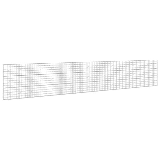 vidaXL Gabion with 5 mm Wire and 10x10 cm Mesh 900x10x150 cm 2