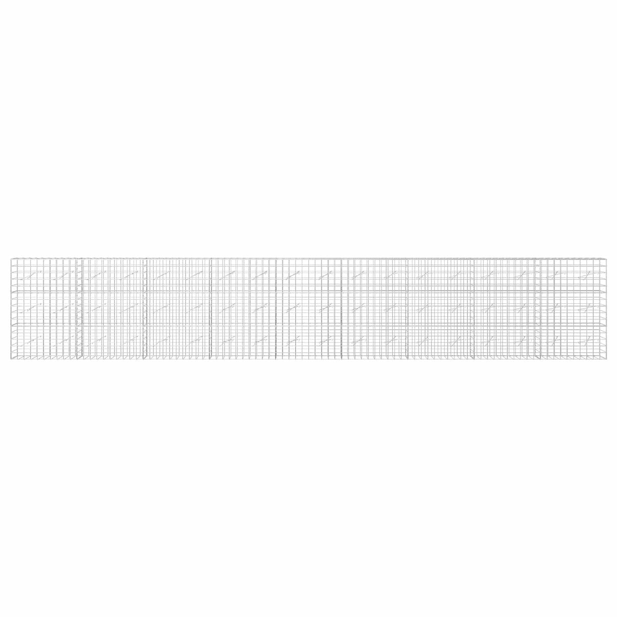 Gabion with 5 mm Wire and 10x10 cm Mesh 50x10x150 cm Height 150 cm Thickness 10 cm 50–1000 cm 900 cm