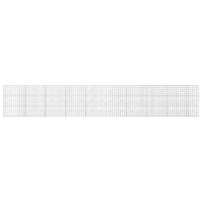 Gabion with 5 mm Wire and 10x10 cm Mesh 50x10x150 cm Height 150 cm Thickness 10 cm 50–1000 cm 950 cm