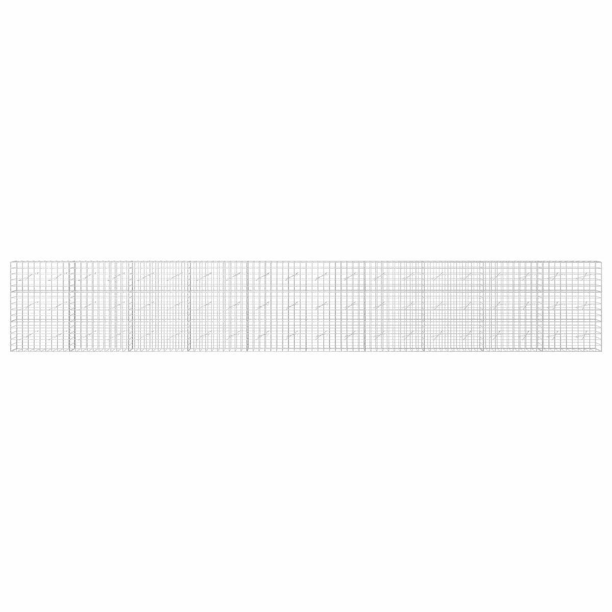 Gabion with 5 mm Wire and 10x10 cm Mesh 50x10x150 cm Height 150 cm Thickness 10 cm 50–1000 cm 1000 cm