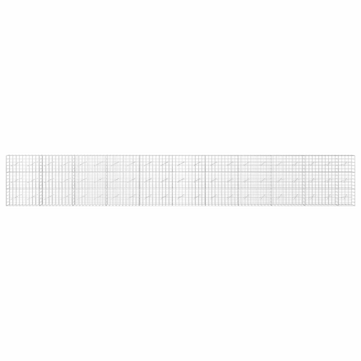 Gabion with 5 mm Wire and 10x10 cm Mesh 1050x10x150 cm Height 150 cm Thickness 10 cm 1050–1200 cm 1050 cm
