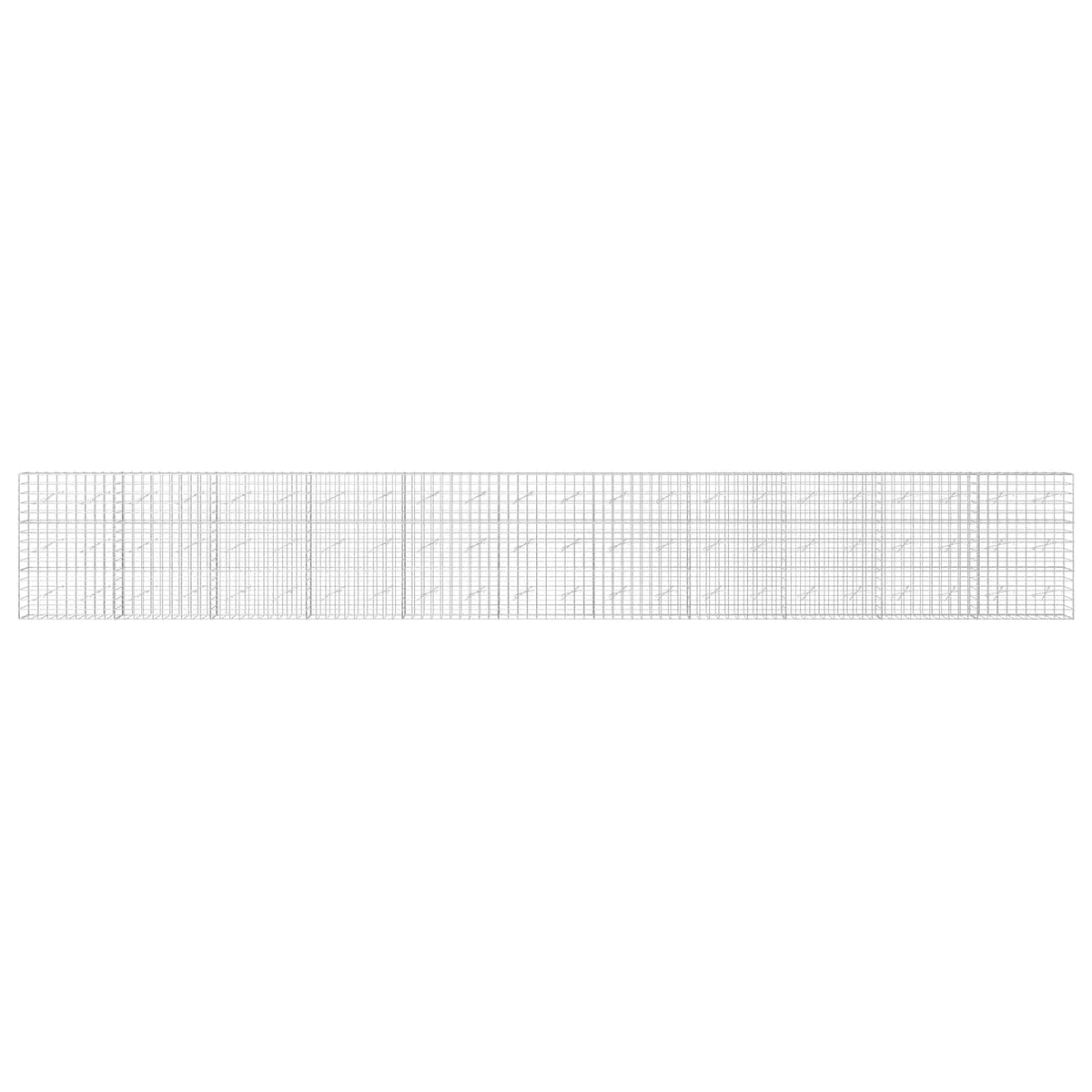 vidaXL Gabion with 5 mm Wire and 10x10 cm Mesh 1100x10x150 cm 3