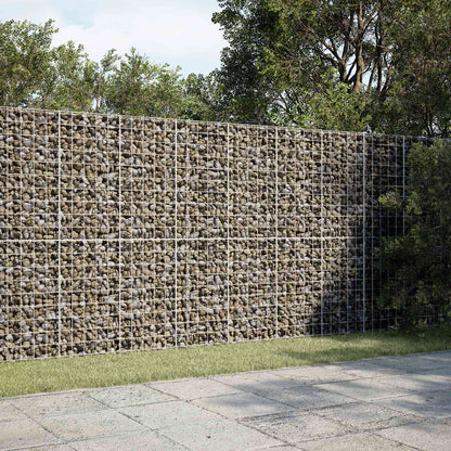 vidaXL Gabion with 5 mm Wire and 10x10 cm Mesh 50x10x200 cm