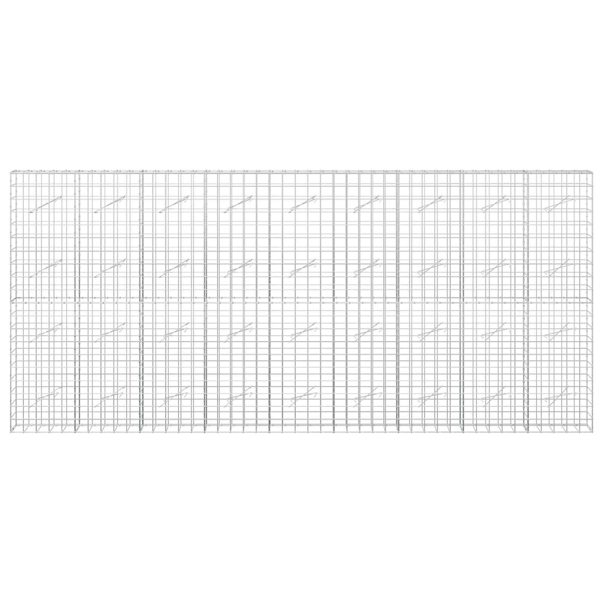 vidaXL Gabion with 5 mm Wire and 10x10 cm Mesh 450x10x200 cm 3