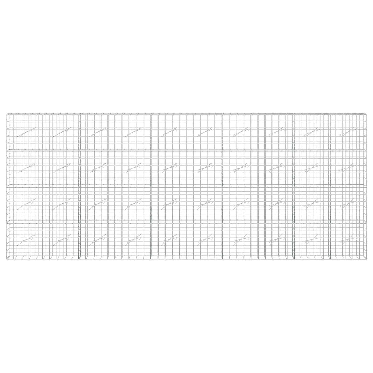vidaXL Gabion with 5 mm Wire and 10x10 cm Mesh 500x10x200 cm 3