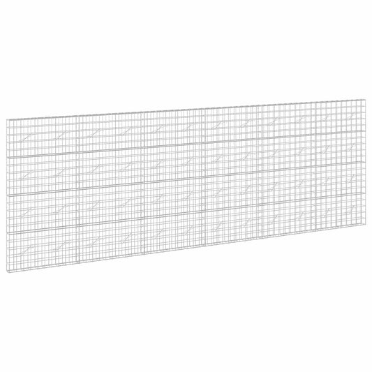 vidaXL Gabion with 5 mm Wire and 10x10 cm Mesh 600x10x200 cm 2