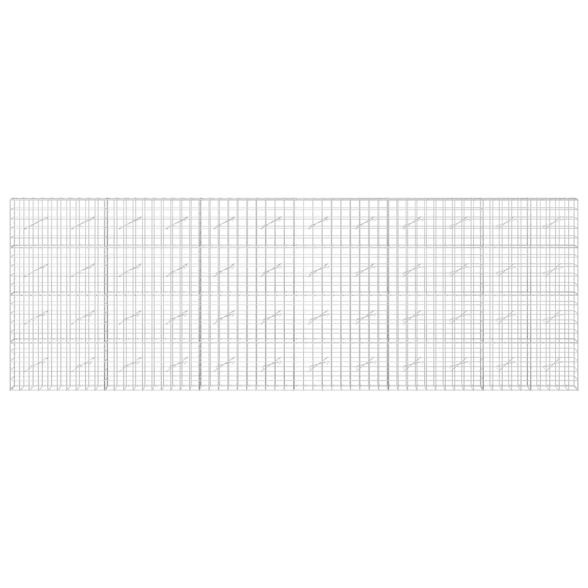 Gabion with 5 mm Wire and 10x10 cm Mesh 50x10x200 cm Height 200 cm Thickness 10 cm 50–1000 cm 600 cm
