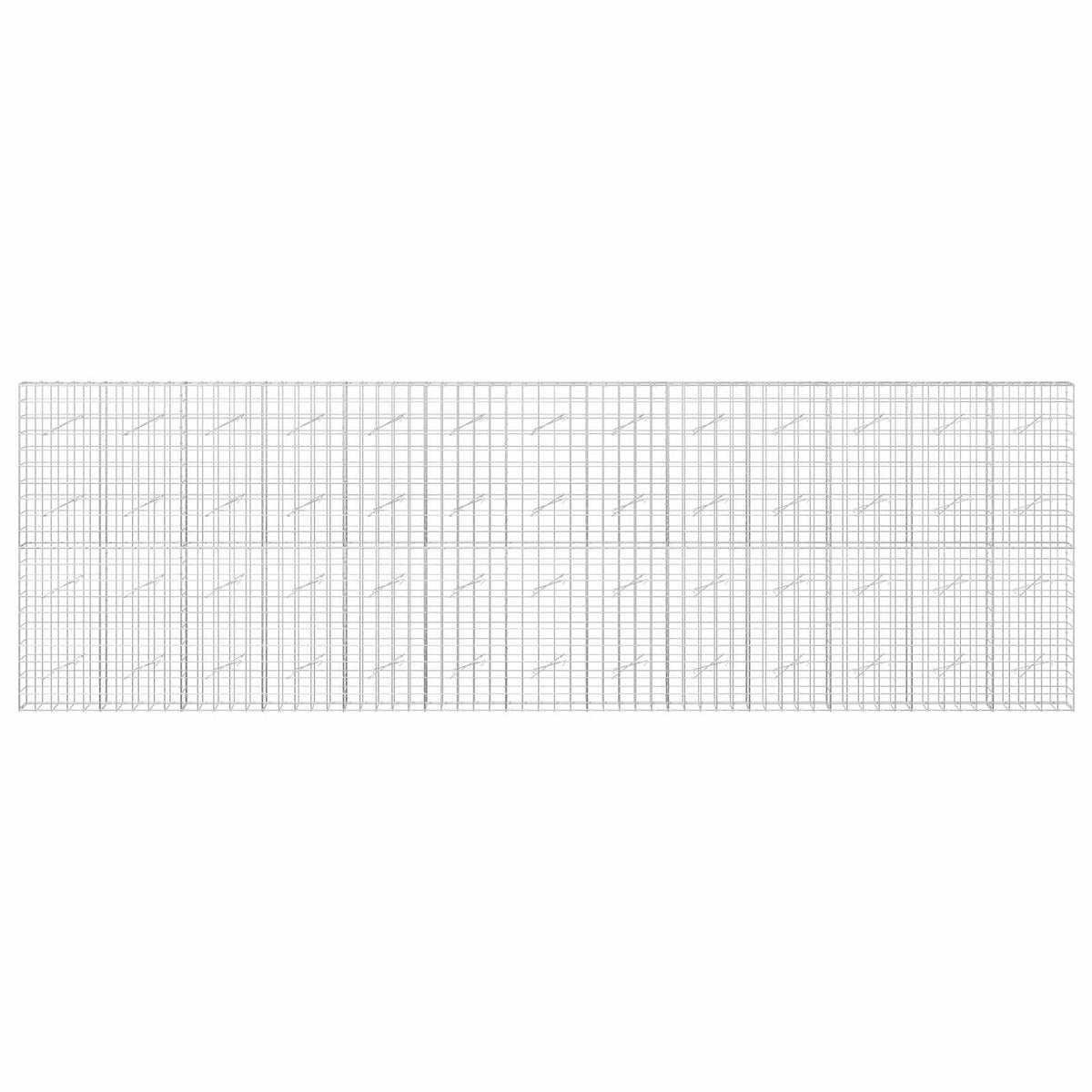 vidaXL Gabion with 5 mm Wire and 10x10 cm Mesh 650x10x200 cm 3