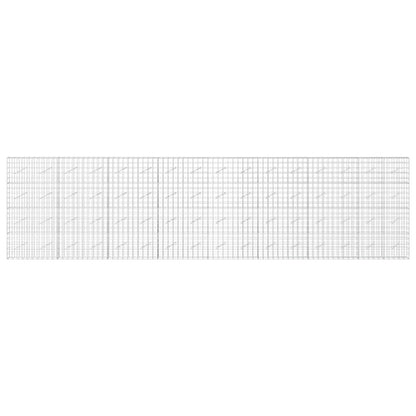 Gabion with 5 mm Wire and 10x10 cm Mesh 50x10x200 cm Height 200 cm Thickness 10 cm 50–1000 cm 800 cm