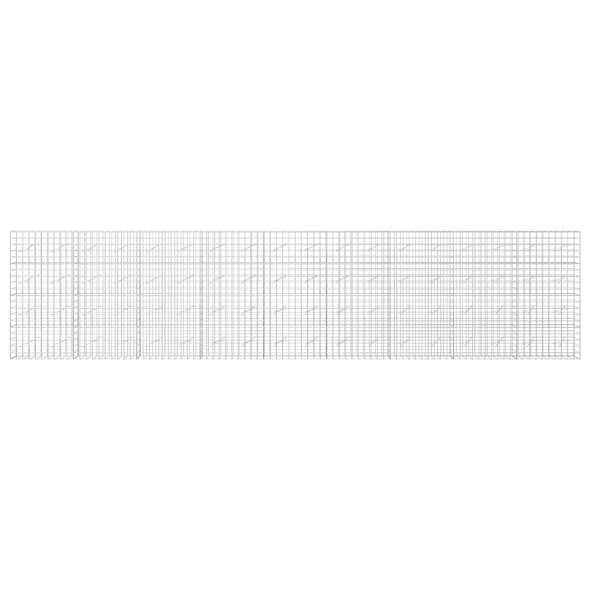 Gabion with 5 mm Wire and 10x10 cm Mesh 50x10x200 cm Height 200 cm Thickness 10 cm 50–1000 cm 900 cm