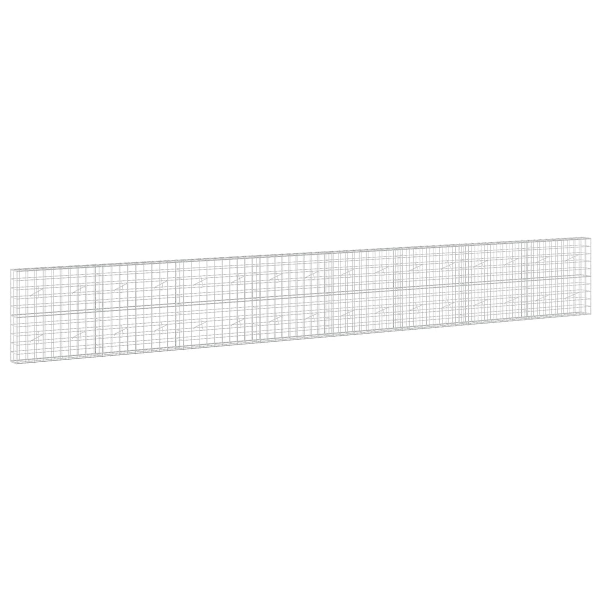 Gabion with 5 mm Wire and 10x10 cm Mesh 50x20x100 cm Height 100 cm Thickness 20 cm 50–1000 cm 800 cm