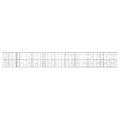 vidaXL Gabion with 5 mm Wire and 10x10 cm Mesh 800x20x100 cm 3
