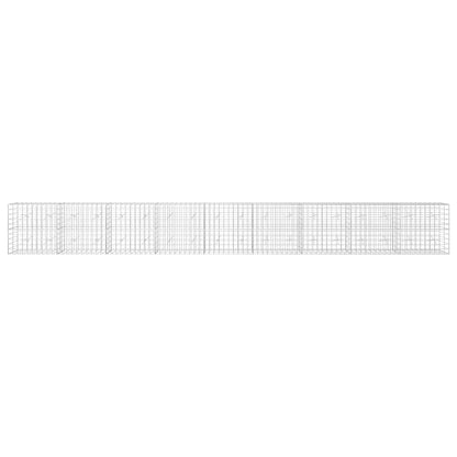 Gabion with 5 mm Wire and 10x10 cm Mesh 50x20x100 cm Height 100 cm Thickness 20 cm 50–1000 cm 900 cm