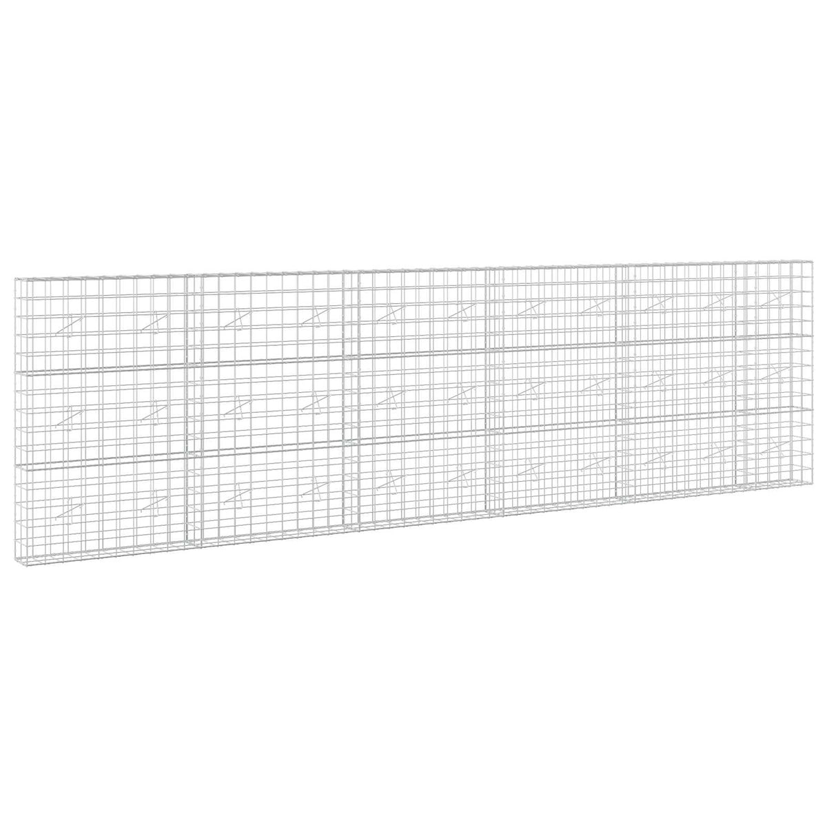 vidaXL Gabion with 5 mm Wire and 10x10 cm Mesh 550x20x150 cm 2