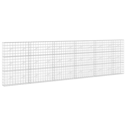 vidaXL Gabion with 5 mm Wire and 10x10 cm Mesh 550x20x150 cm 2