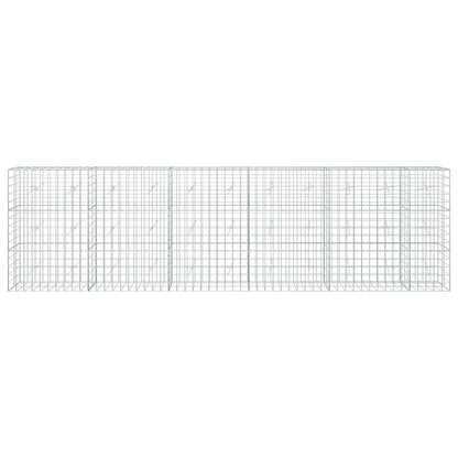 vidaXL Gabion with 5 mm Wire and 10x10 cm Mesh 550x20x150 cm 3