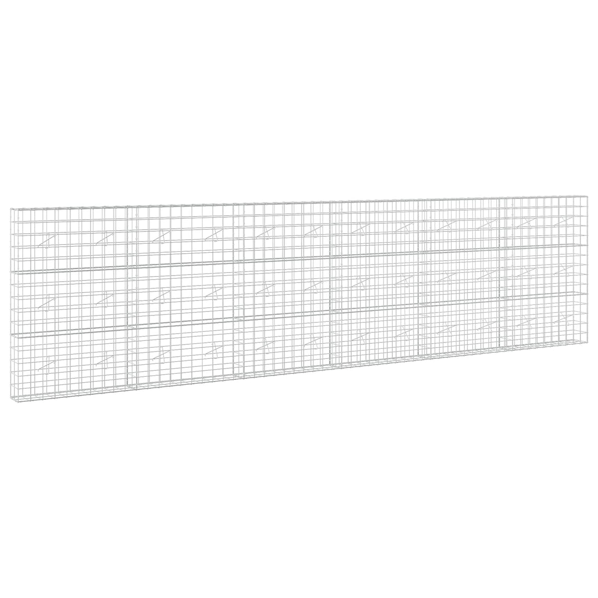 vidaXL Gabion with 5 mm Wire and 10x10 cm Mesh 600x20x150 cm 2