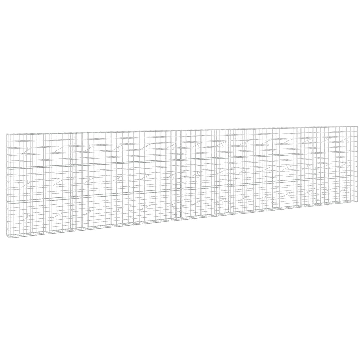 vidaXL Gabion with 5 mm Wire and 10x10 cm Mesh 700x20x150 cm 2