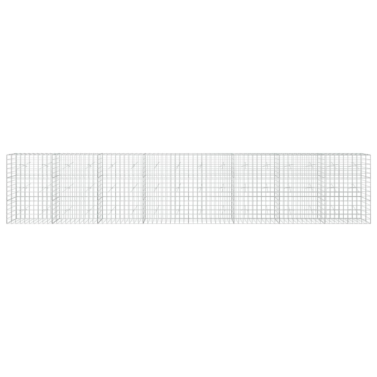 vidaXL Gabion with 5 mm Wire and 10x10 cm Mesh 800x20x150 cm 3