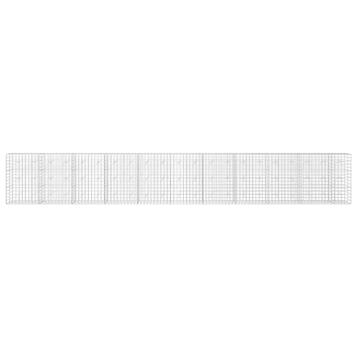 vidaXL Gabion with 5 mm Wire and 10x10 cm Mesh 1050x20x150 cm 3