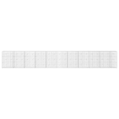 vidaXL Gabion with 5 mm Wire and 10x10 cm Mesh 1050x20x150 cm 3