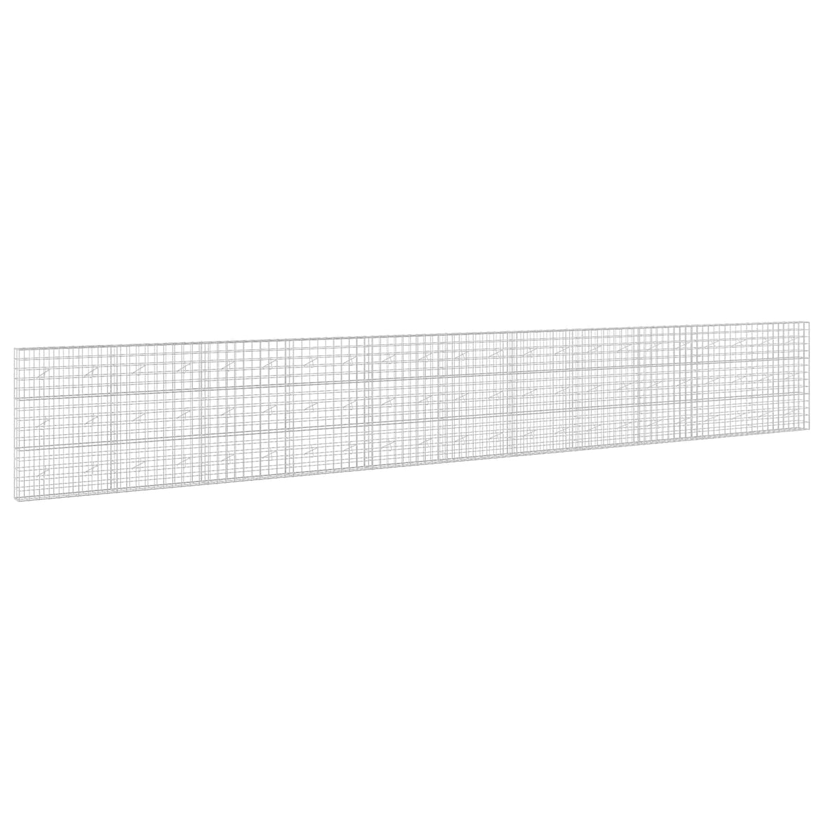 vidaXL Gabion with 5 mm Wire and 10x10 cm Mesh 1100x20x150 cm 2