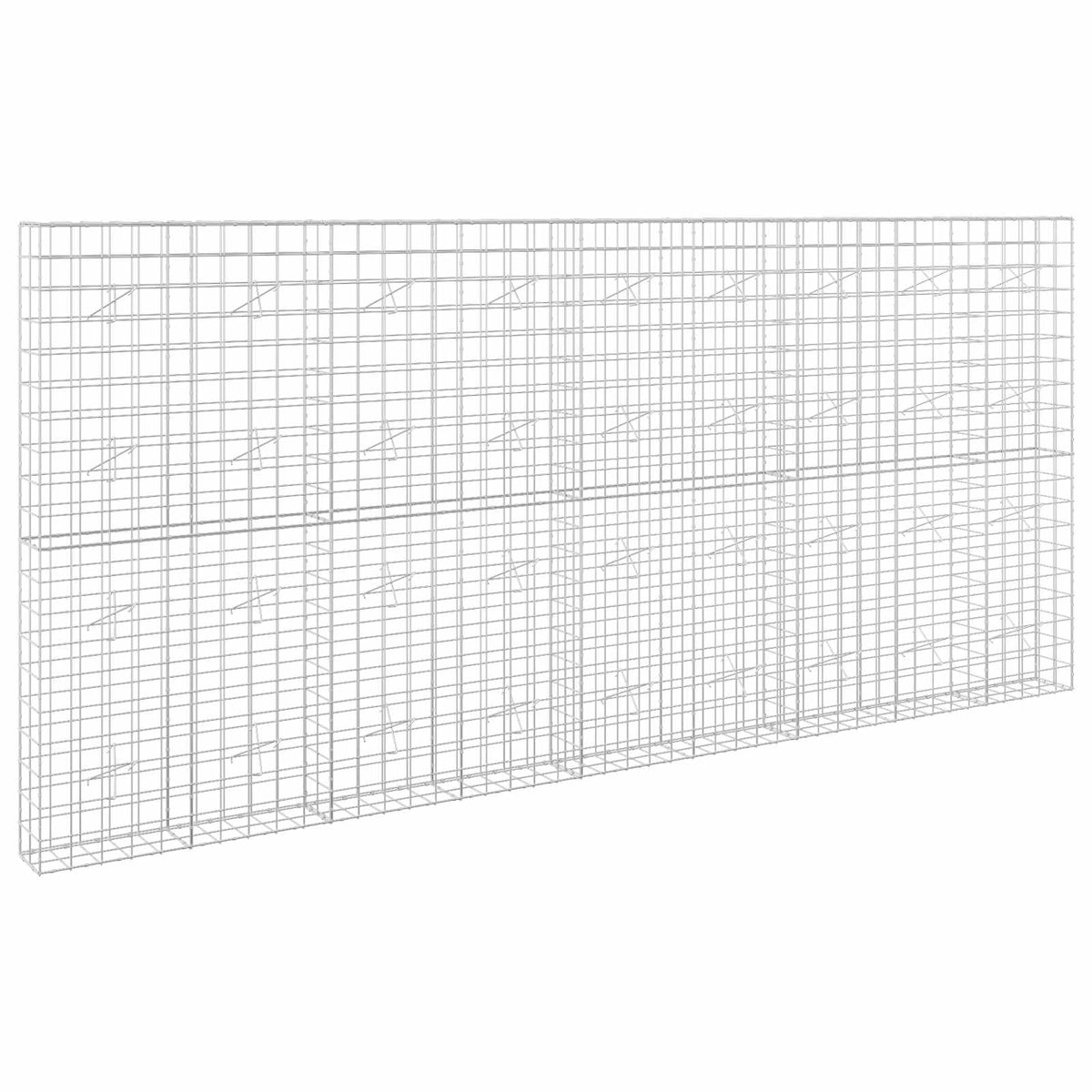 vidaXL Gabion with 5 mm Wire and 10x10 cm Mesh 450x20x200 cm 2