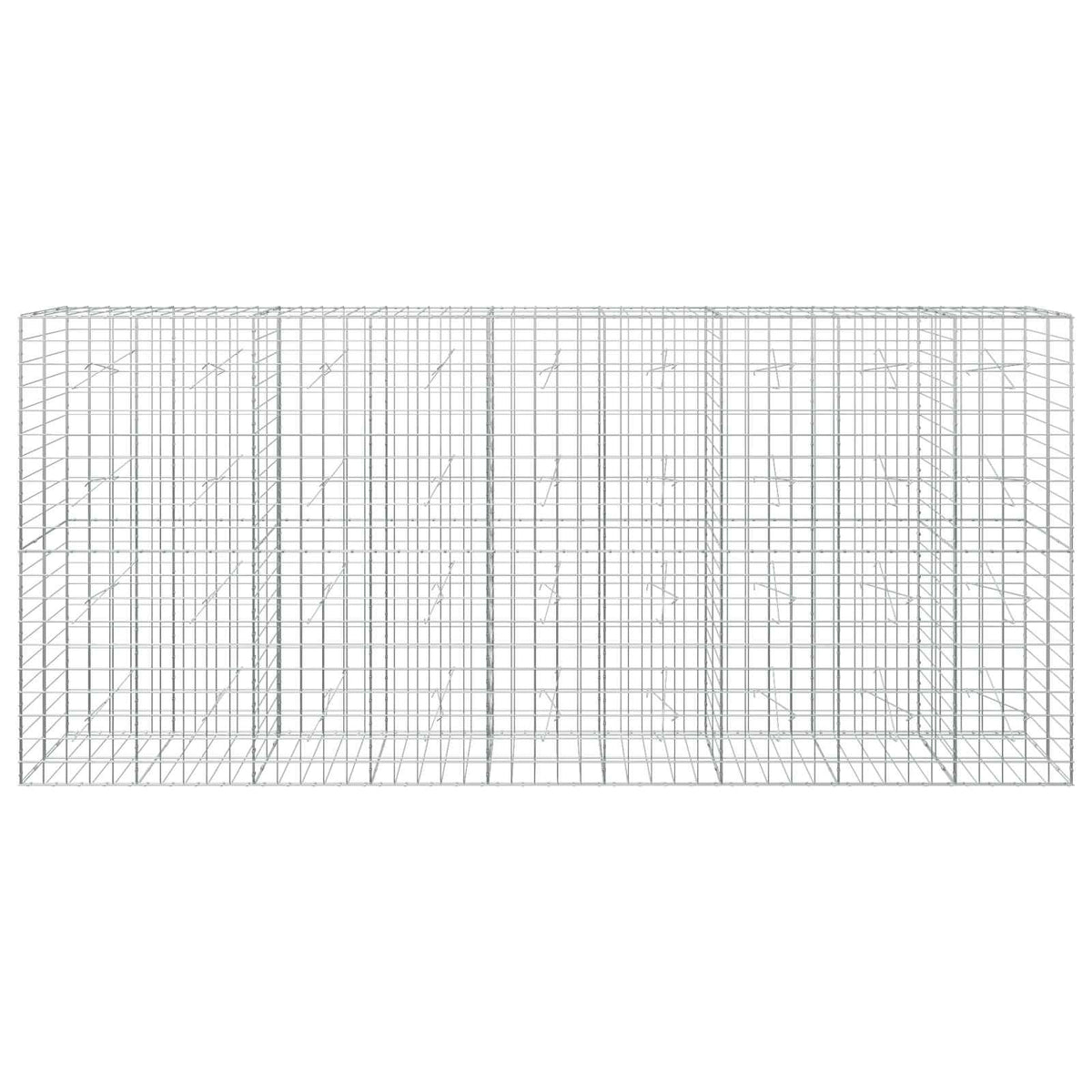 vidaXL Gabion with 5 mm Wire and 10x10 cm Mesh 450x20x200 cm 3