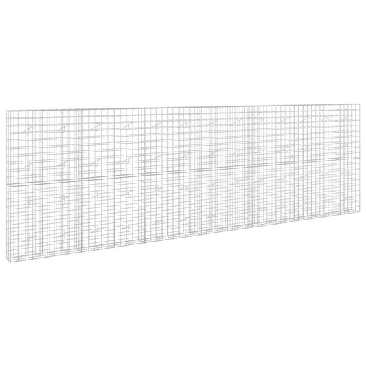 vidaXL Gabion with 5 mm Wire and 10x10 cm Mesh 650x20x200 cm 2