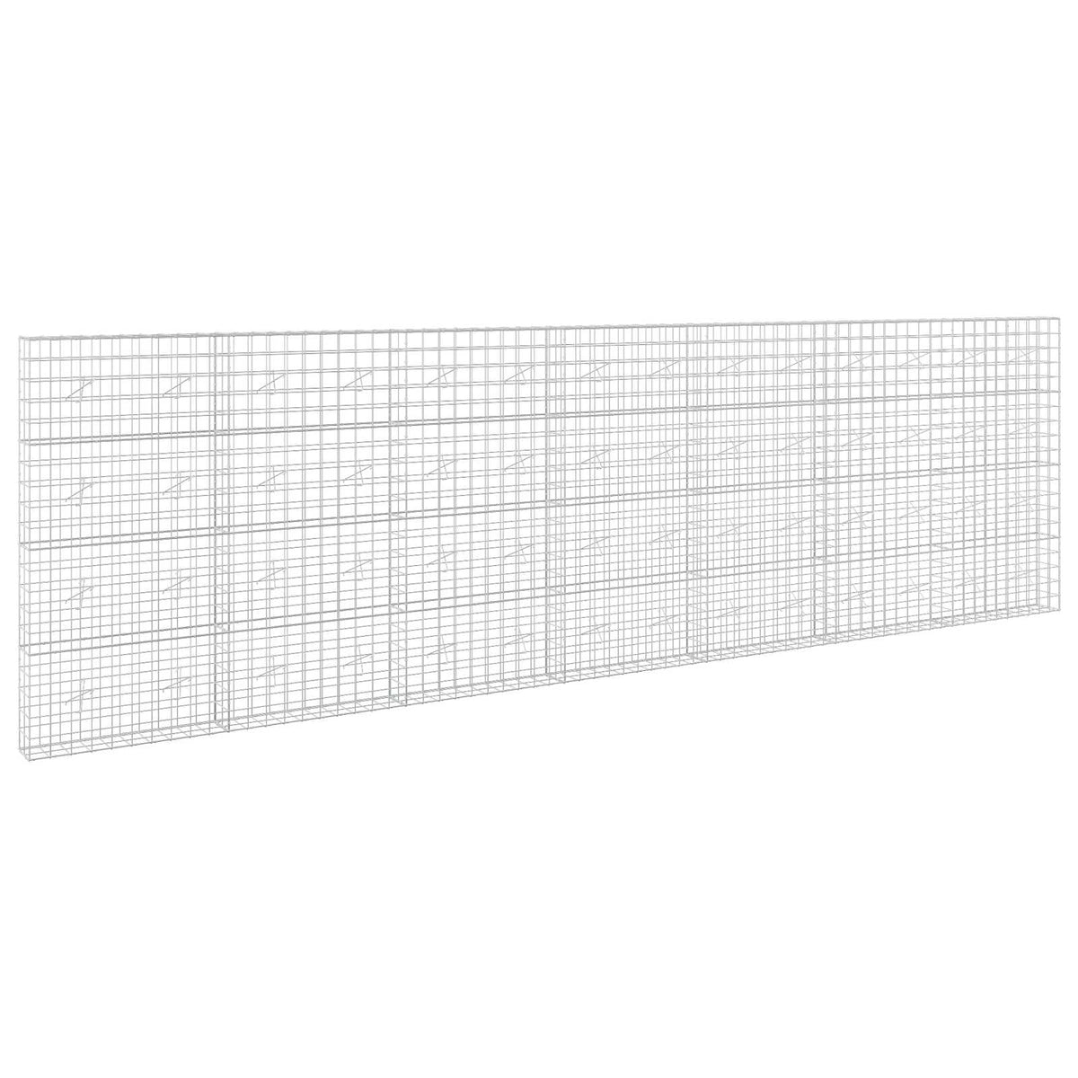 vidaXL Gabion with 5 mm Wire and 10x10 cm Mesh 700x20x200 cm 2