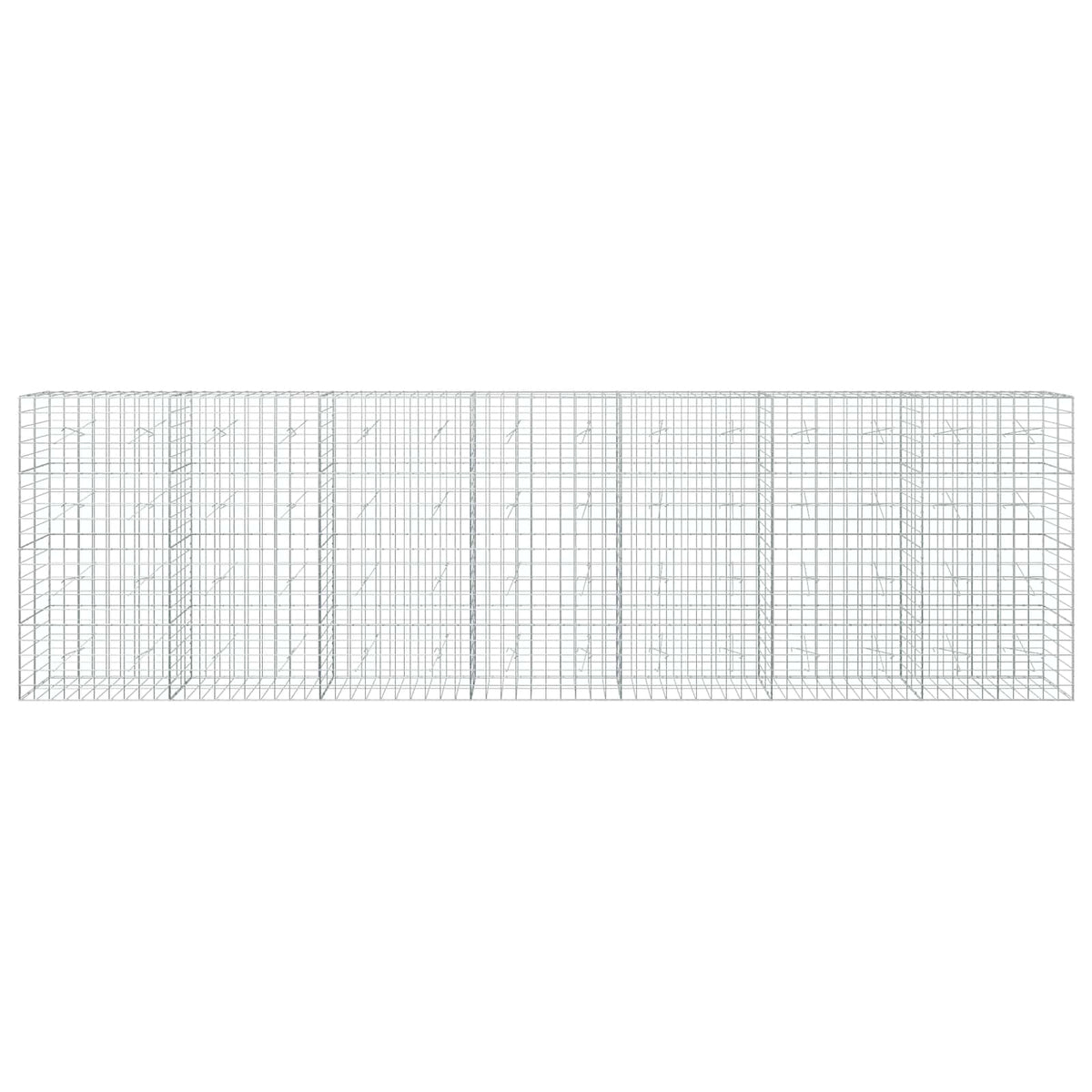 vidaXL Gabion with 5 mm Wire and 10x10 cm Mesh 700x20x200 cm 3