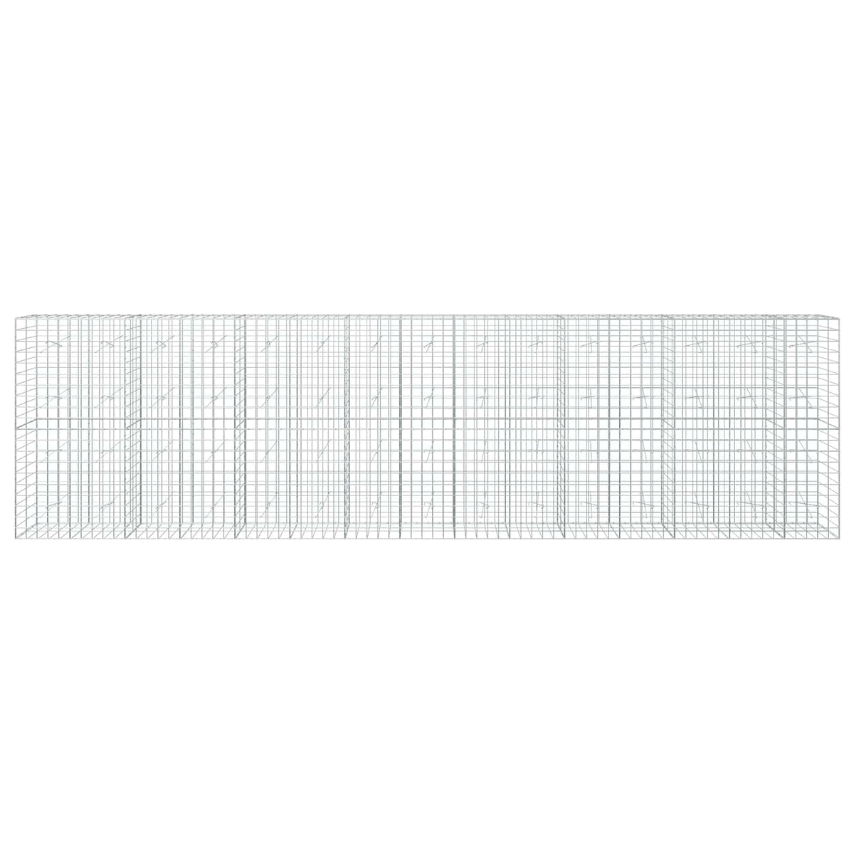 vidaXL Gabion with 5 mm Wire and 10x10 cm Mesh 750x20x200 cm 3