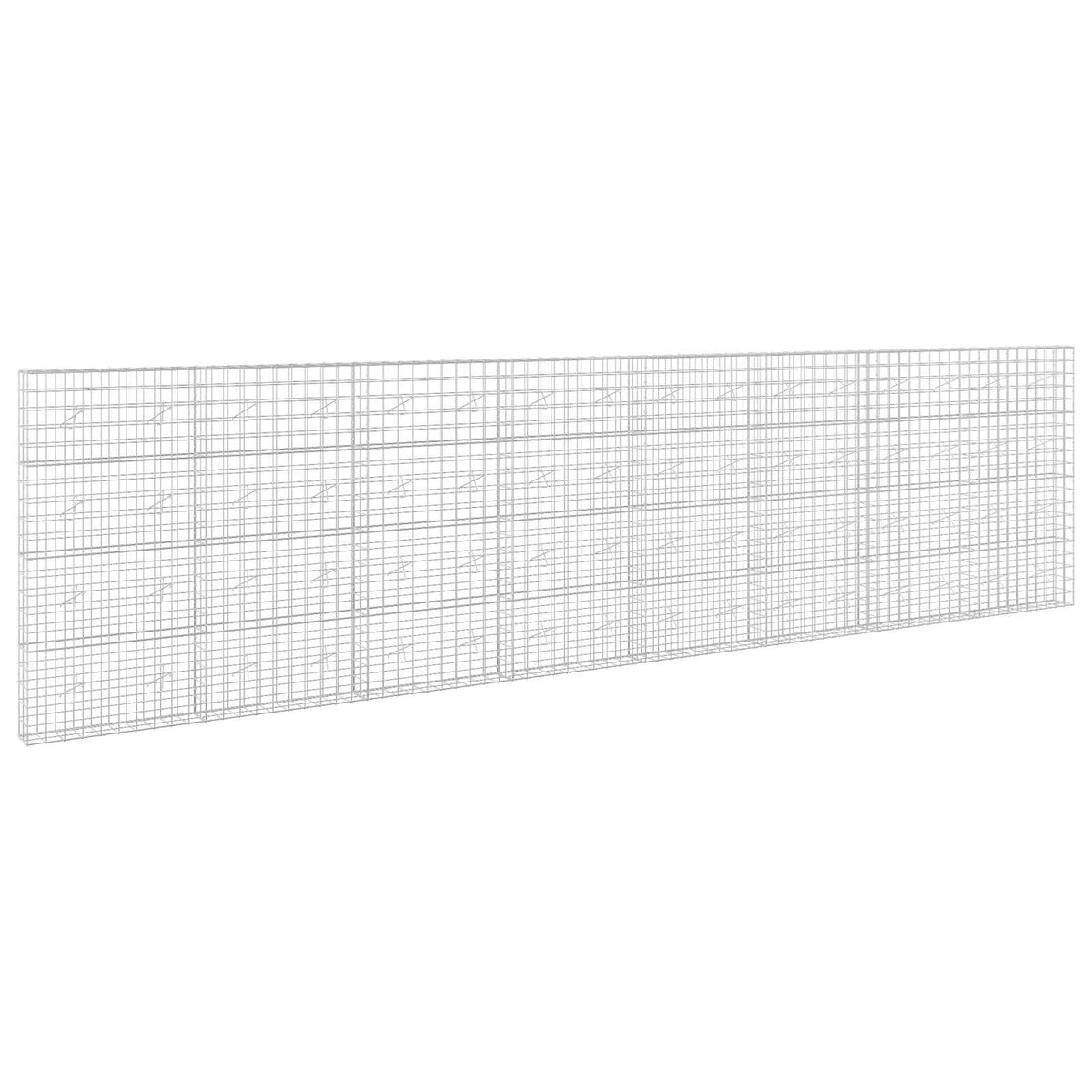 vidaXL Gabion with 5 mm Wire and 10x10 cm Mesh 800x20x200 cm 2