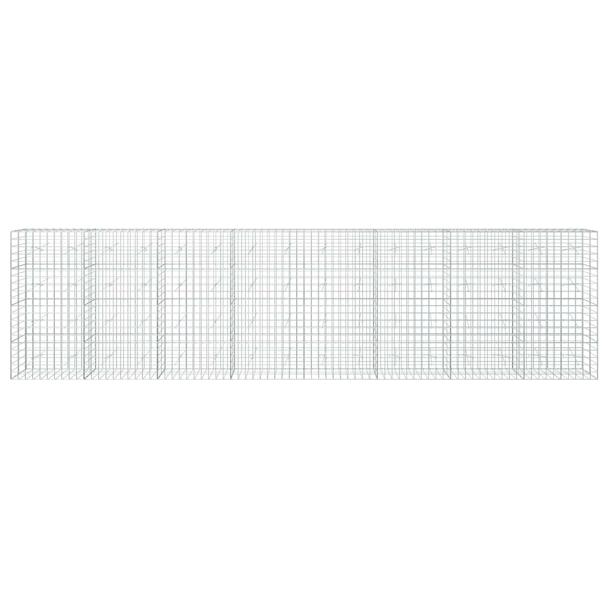 vidaXL Gabion with 5 mm Wire and 10x10 cm Mesh 800x20x200 cm 3