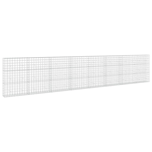 vidaXL Gabion with 5 mm Wire and 10x10 cm Mesh 800x30x150 cm 2