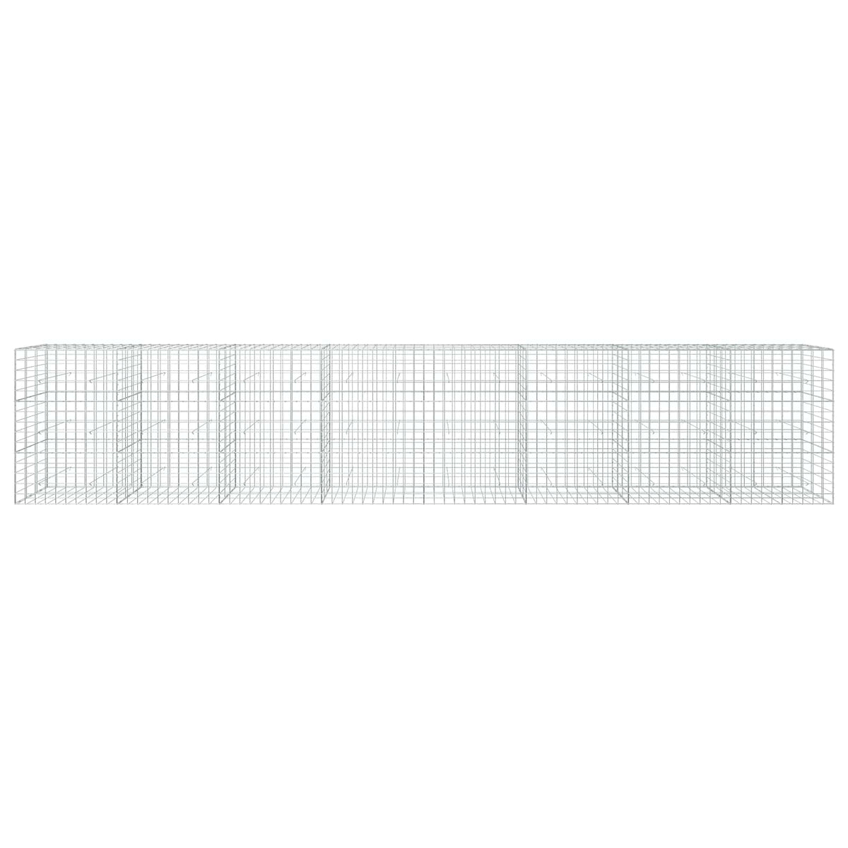 vidaXL Gabion with 5 mm Wire and 10x10 cm Mesh 800x30x150 cm 3